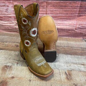 Women's Genuine Leather Embroidered Cowgirl Rodeo Boots Handmade in Mexico 708